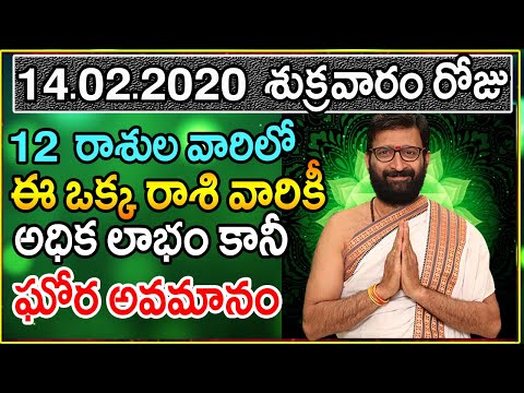 14th February 2020 Daily Rashi Phalithalu In Telugu | Online Free Jathakam In Telugu Astro Syndicate