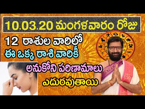 10th March 2020 Daily Rashi Phalithalu In Telugu | Free Online Jathakam In Telugu |  Astro Syndicate