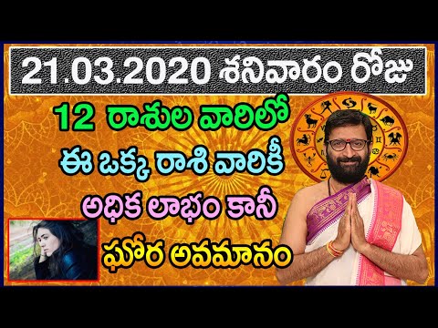 21st March 2020 Daily Rashi Phalithalu In Telugu | Online Daily Rashi Phalithaliu | Astro Syndicate