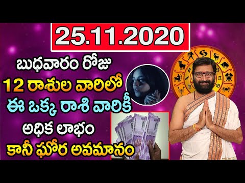 25th November 2020 Wednesday Rashi Phalithalu | Daily Online Jathakam For In Telugu |Astro Syndicate
