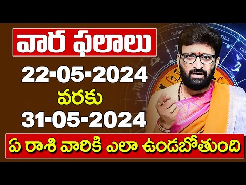 వారఫలం – Weekly Horoscope | 22nd May 2024 – 31st May 2024| # వారఫలాలు #rasiphalalu Astro Syndicate