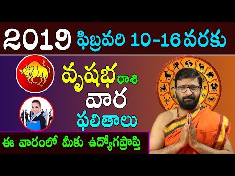 Weekly Rasi Phalalu February 10th – February 16th 2019|Vrushabha Rasi Vaara Phalalu |Astro Syndicate