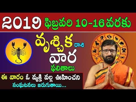 Weekly Rasi Phalalu February 10th – February 16th 2019| Vruchika Rashi Vaara Phalalu|Astro Syndicate