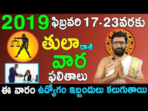 Weekly Rasi Phalalu February 17th – February 23rd 2019| Tula Rashi Vaara Phalalu | Astro Syndicate