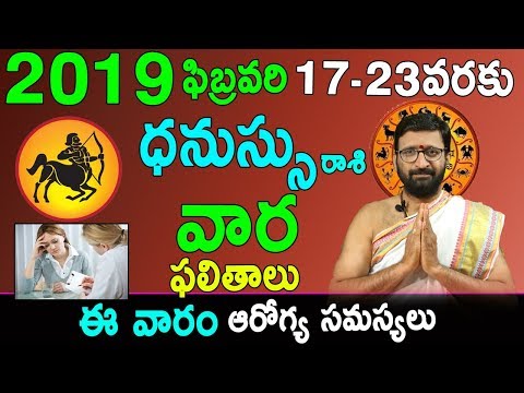 Weekly Rasi Phalalu February 17th – February 23rd 2019| DhanassuRashi Vaara Phalalu|Astro Syndicate