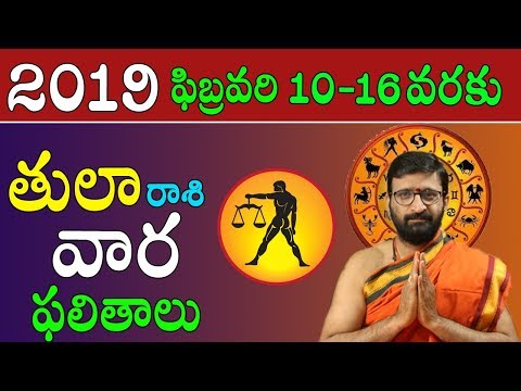 Weekly Rasi Phalalu February 10th – February 16th 2019| Tula Rashi Vaara Phalalu | Astro Syndicate