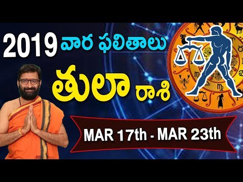 Weekly Rasi Phalalu March 17th-March 23rd 2019|Tula Rashi Vaara Phalalu|Astro Syndicate