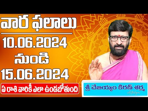 వారఫలం – Weekly Horoscope | 10th June 2024 – 15th June 2024| # వారఫలాలు #rasiphalalu Astro Syndicate