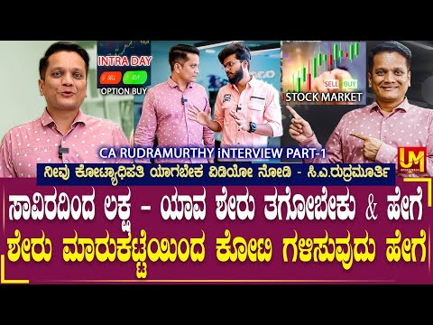 Share Market Free Class Kannada | Low Budget High Profit | CA Rudramurthy | Stock Market Kannada