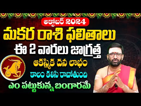 Makara Rashi Phalithalu October 2024 | ఈ 2 వారలు తస్మాత్ జాగ్రత్త | October Monthly Rasi Phalalu