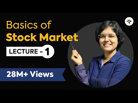 Basics of Stock Market For Beginners Lecture 1 By CA Rachana Phadke Ranade