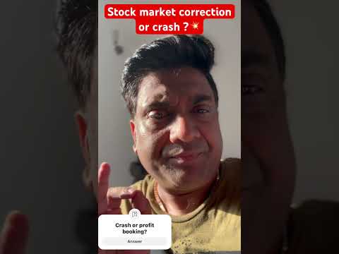 Stock market correction or crash? #shorts #stockmarket #crash #israeliranwar #sebi #sebinewrules