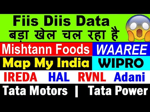 Map My India🔥 IREDA🔴 Wipro🔴 RVNL🔴 HAL🔴 Adani🔴 Tata Motors🔴 Tata Power🔴 Waaree🔴 Mishtann Foods🔴 Fiis