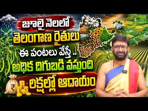 జూలై నెలలో తెలంగాణ రైతులు ఈ పంటలు వేస్తే..అధిక దిగుబడి | లక్షల్లో ఆదాయం! 🌾💰#AstroSyndicate