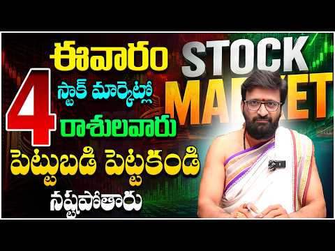 Stock Market Prediction💰🚨😨4 రాశులకి Stock Market లో Loss ⚠️ | Sensex | Nifty | Shares#AstroSyndicate